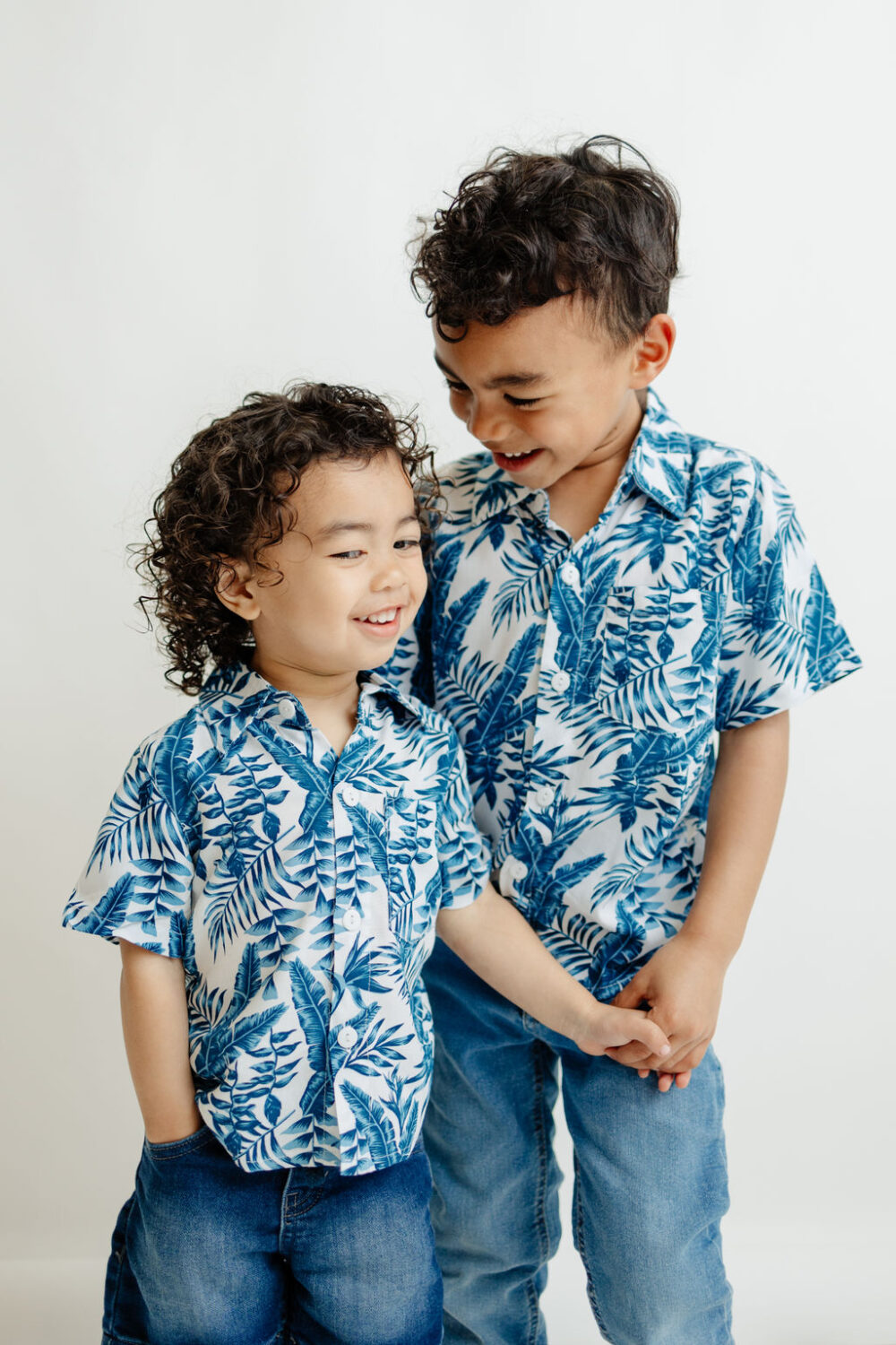 Mommy & Me Dresses - Blue leaf - Image 8