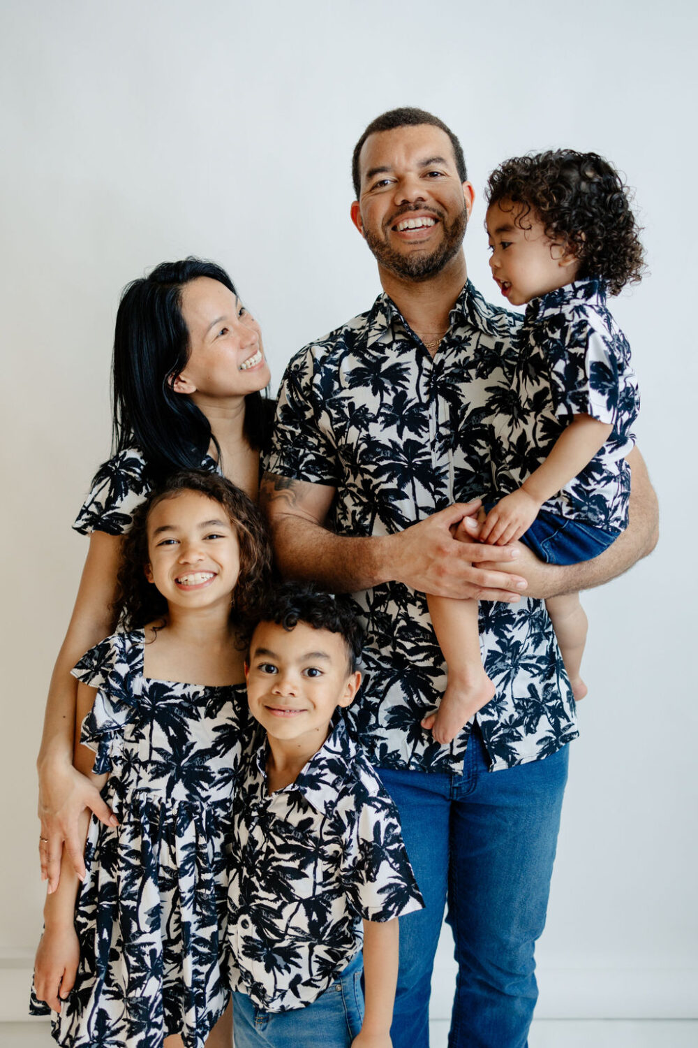 Matching Family Outfit - Black Palm