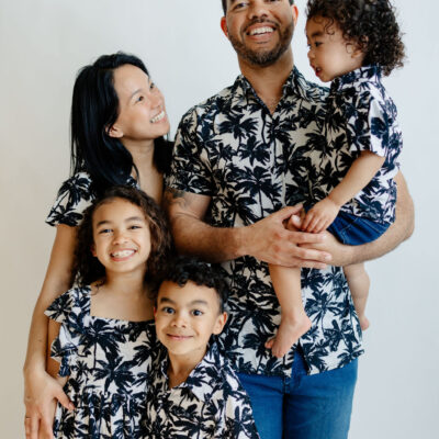 Matching Family Outfit - Black Palm