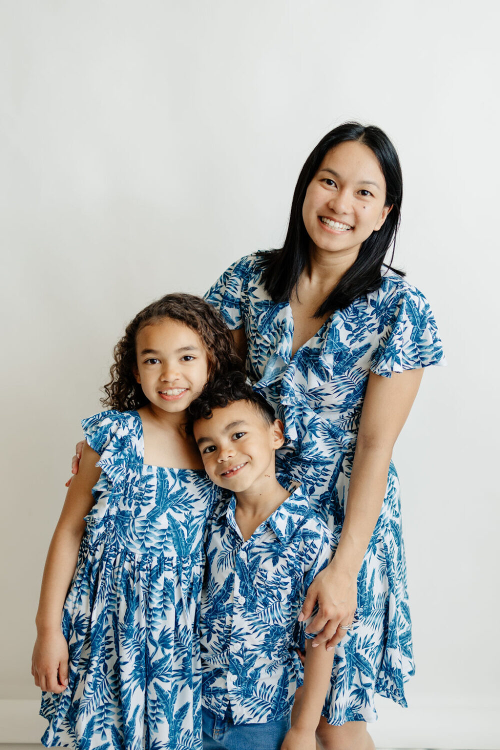Mommy & Me Dresses - Blue leaf - Image 4