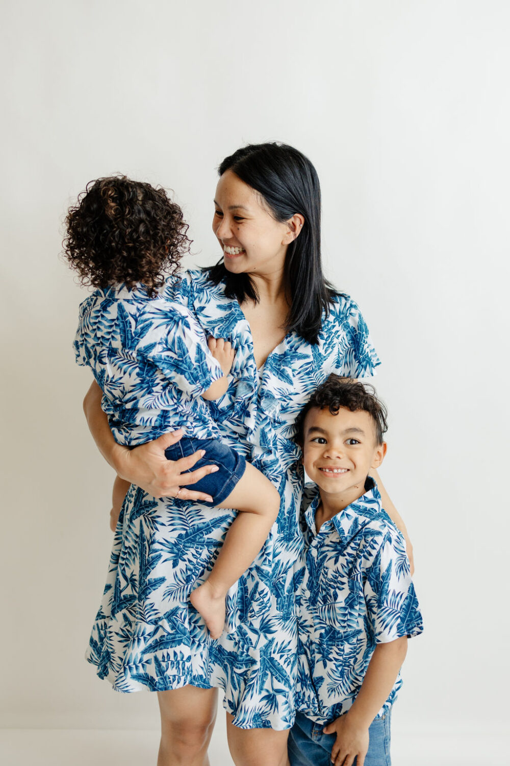 Mommy & Me Dresses - Blue leaf - Image 5