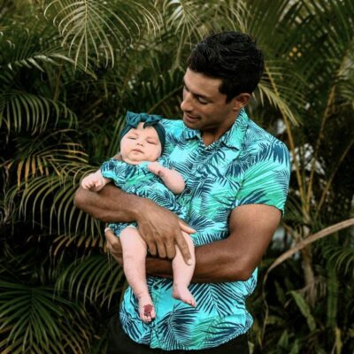 Daddy & Me Outfit - Green Leaf