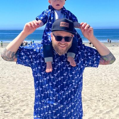Father & Son Matching Shirts - Flamingos
