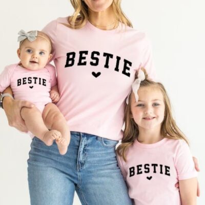 Mommy & Me Outfit – Bestie Pink