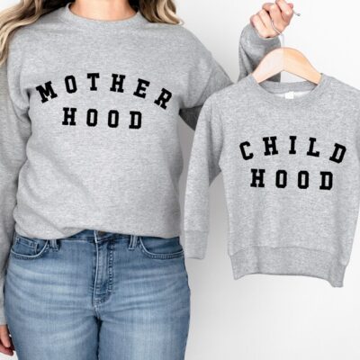 Mommy & Me Sweatshirts – Motherhood Grey