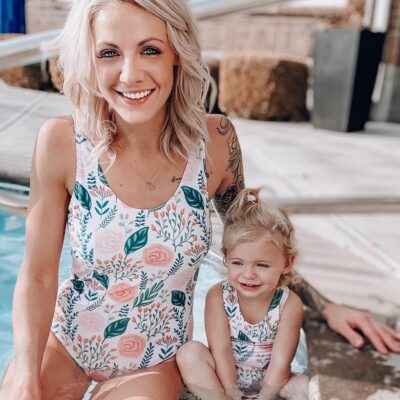 Mommy & Me Swimsuits - Rose