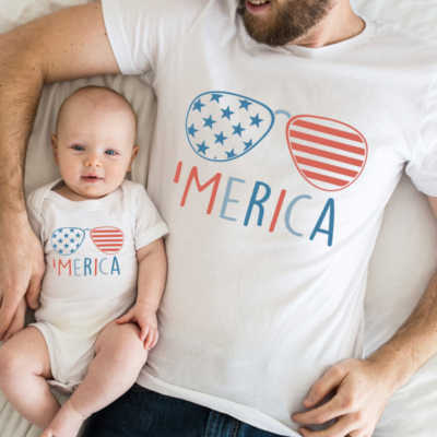 4th July Family Shirts - Glasses