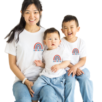4th July Family Shirts - Rainbow Pocket