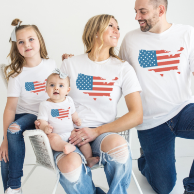 4th July Family Shirts - US Flag