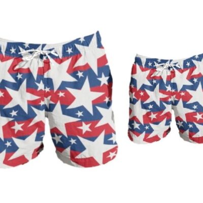 Daddy & Me Swim Shorts - USA